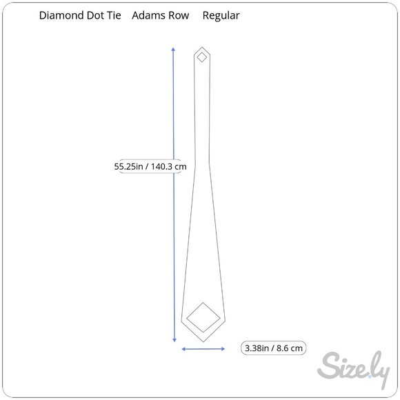 Adams Row Diamond Dot Tie - Picture 4 of 4